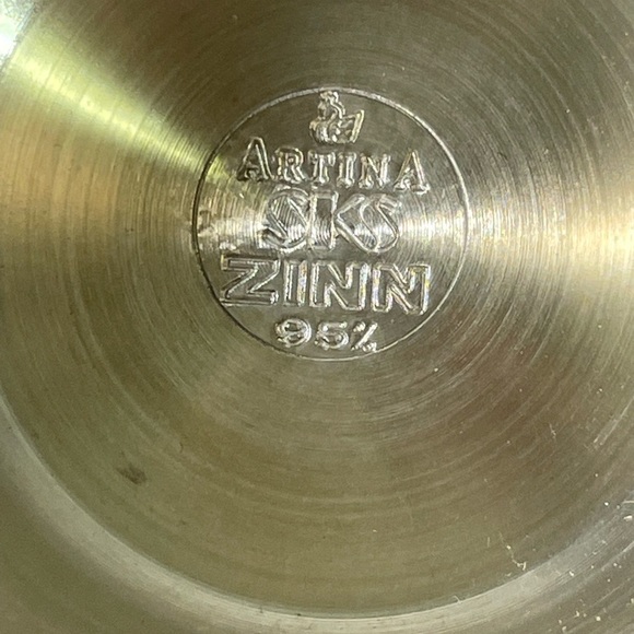 SKS Artina Pewter Wine Goblet Handmade in Germany - Picture 3 of 5